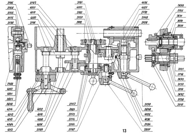 Креслення фартука токарно-гвинторізного верстата SN-32 SN-32 Креслення фартука токарно-гвинторізного верстата SN-32